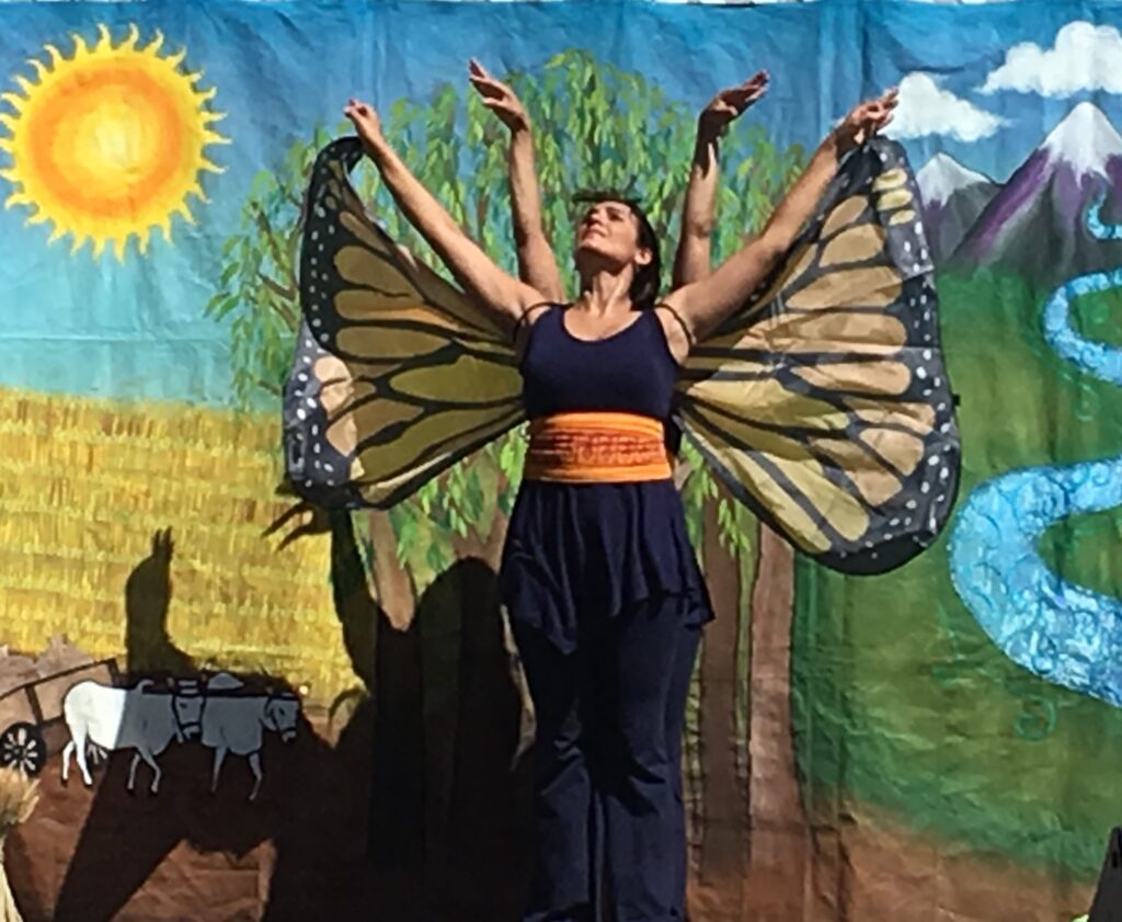 Image of dancer as butterfly